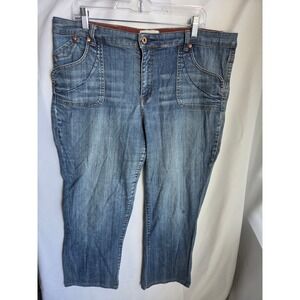 Venezia Jeans Apparel Womens  Blue Medium Wash Regular Mid Rise Straight Leg